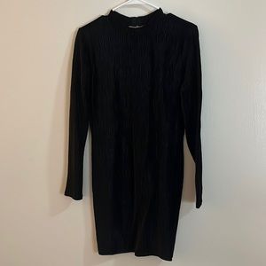 Open Back Black Dress